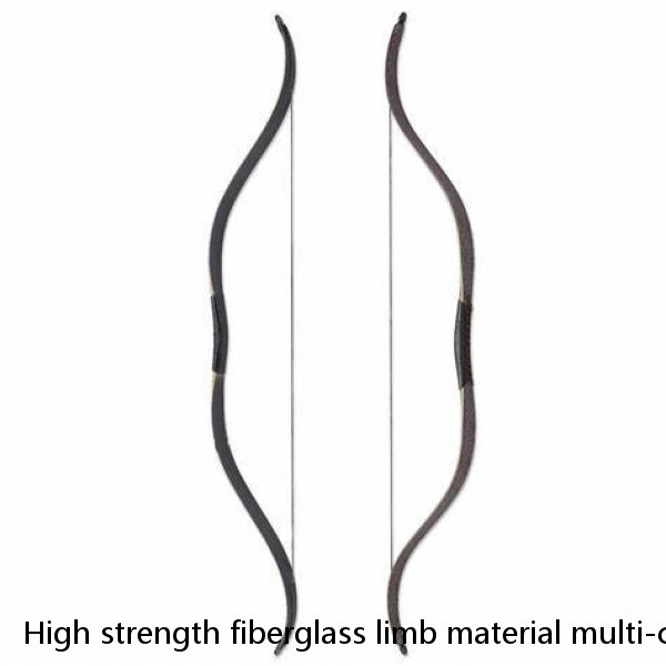 High strength fiberglass limb material multi-color recurve takedown bow for sale