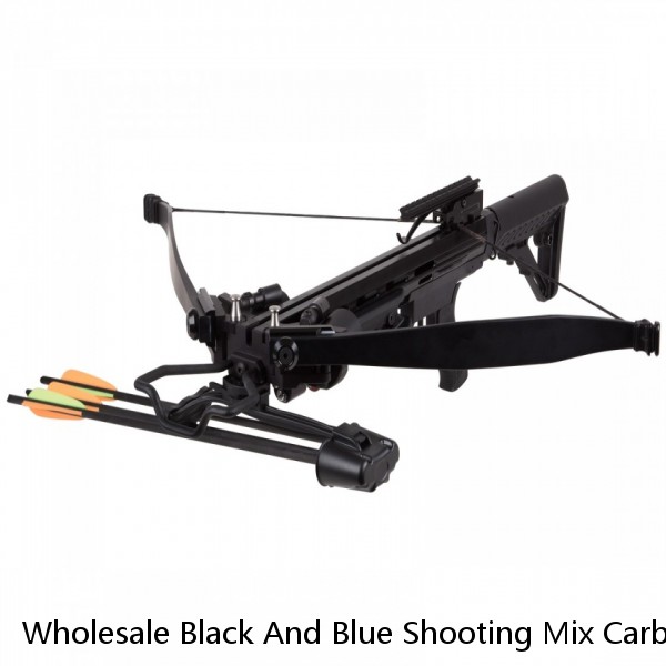 Wholesale Black And Blue Shooting Mix Carbon Hunting Arrows Archery Crossbow