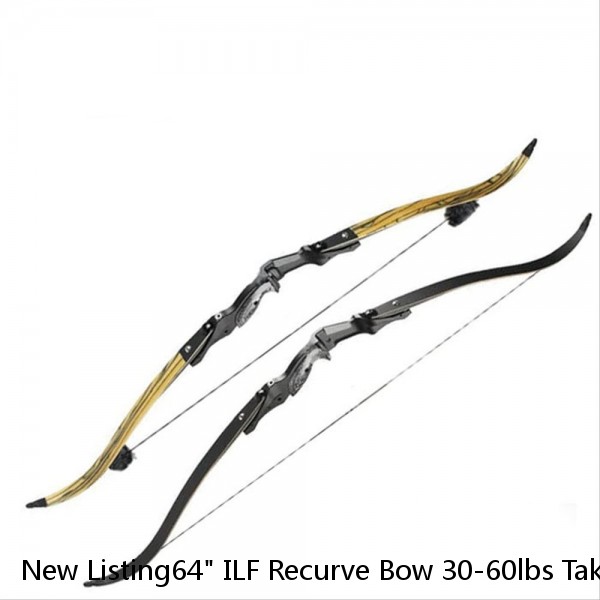 New Listing64" ILF Recurve Bow 30-60lbs Takedown 21" Riser Target Shooting Archery Hunting