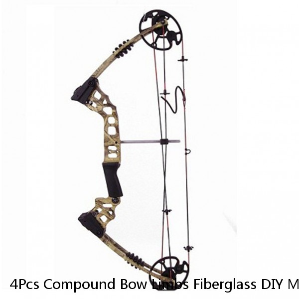 4Pcs Compound Bow Limbs Fiberglass DIY M120 Bow for Archery Hunting Shooting