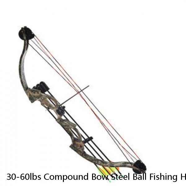 30-60lbs Compound Bow Steel Ball Fishing Hunting Catapult Dual-use Archery M109E