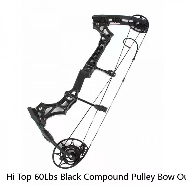 Hi Top 60Lbs Black Compound Pulley Bow Outdoor Hunting Bow Set Hard Archery Case Compound Bow Archery Junxing M120 Profesional