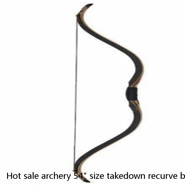 Hot sale archery 54" size takedown recurve bow right hand laminated riser pre-installed bushings Polaris youth bow