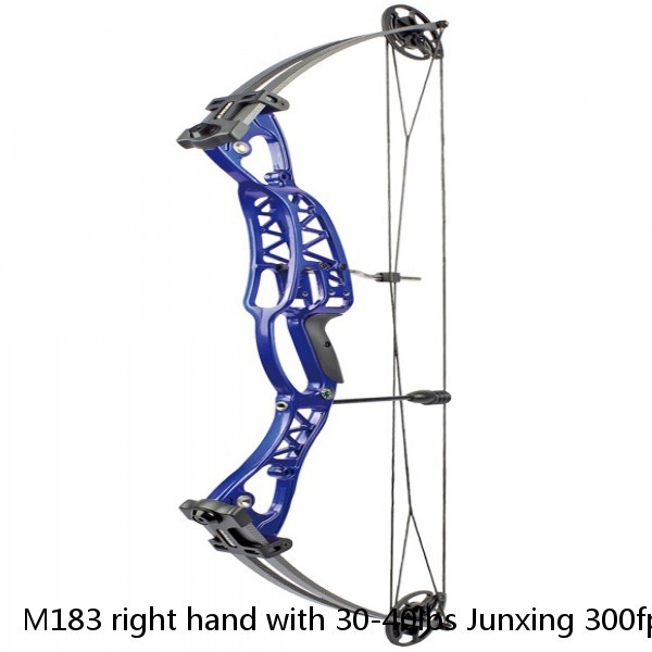 M183 right hand with 30-40lbs Junxing 300fps hunting compound bow