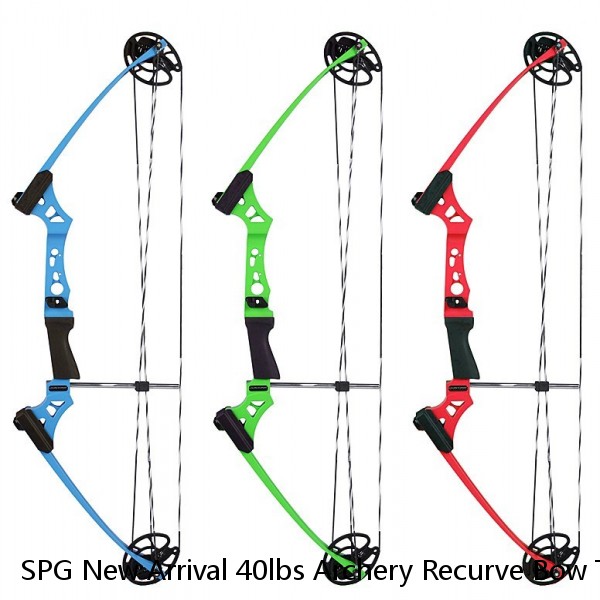 SPG New Arrival 40lbs Archery Recurve Bow Takedown Hunting Bow Metal Recurve Bow for Beginners