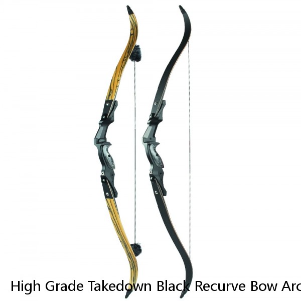High Grade Takedown Black Recurve Bow Archery Best Toughness and Power Bow Recurve